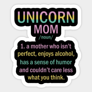 Unicorn Mom Gift Ideas for Mothers Sticker